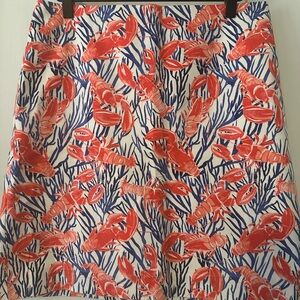 Lobster Print Skirt TALBOT size 6